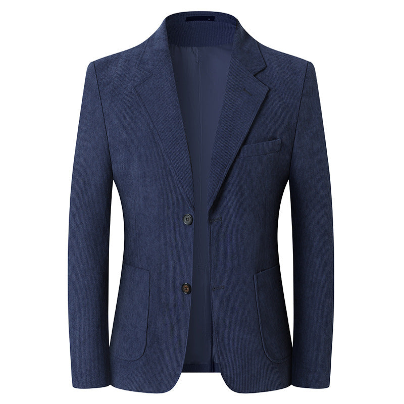 Men’s Double Button Structured Blazer Jacket
