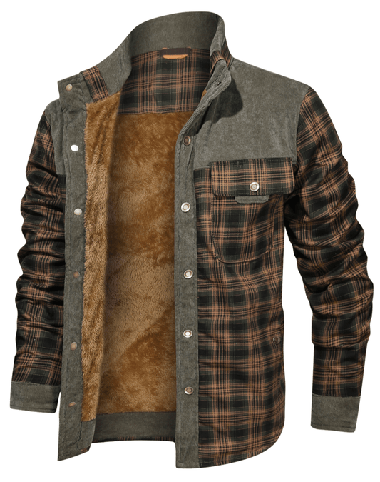 Geruid gevoerd overshirt