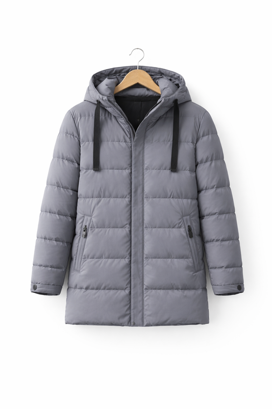 Long Men's Puffer Jacket