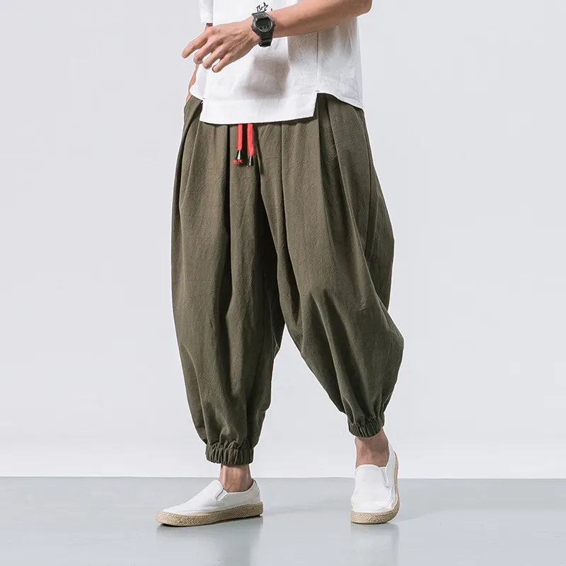 Men’s Home Lounge Pants with Drawstring Waist
