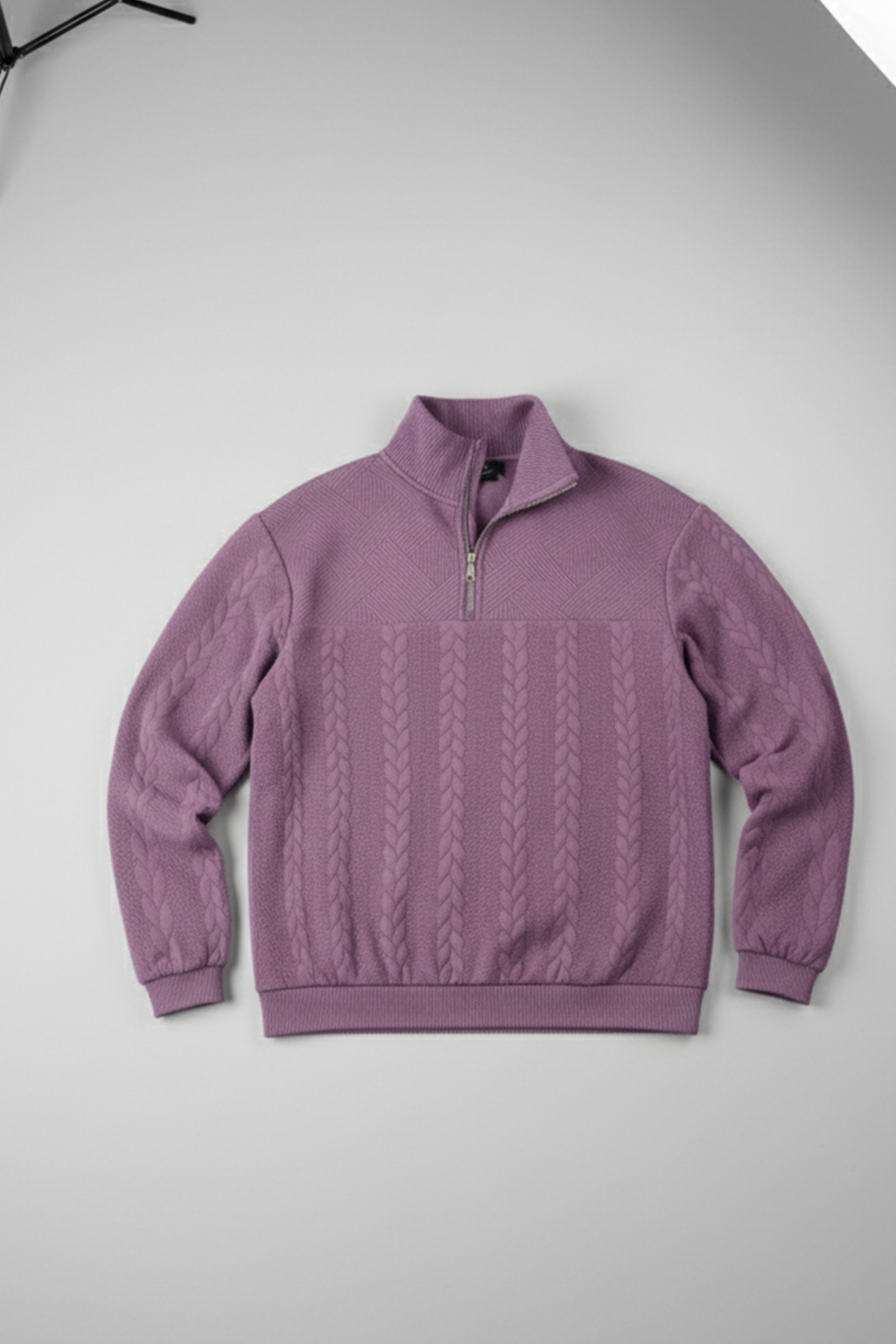 Half-Zip Turtle Neck Sweatshirt | Owen – Grape
