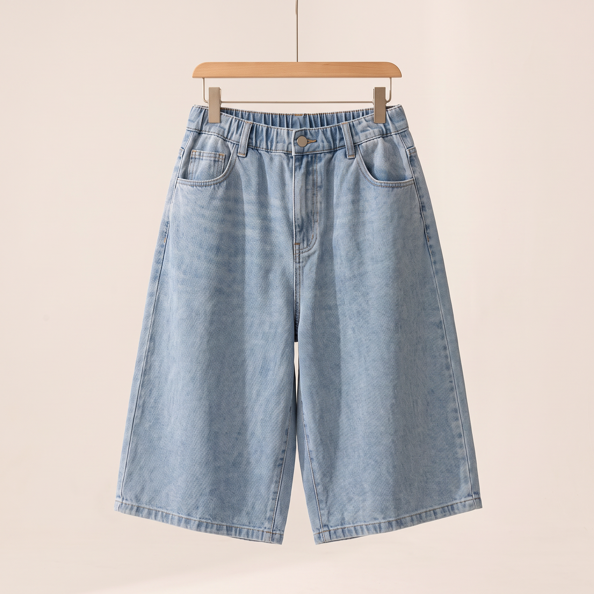 Brinley jorts met wijde pijpen
