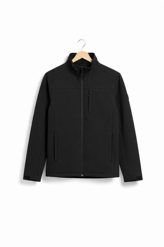 Softshell jack met staande kraag