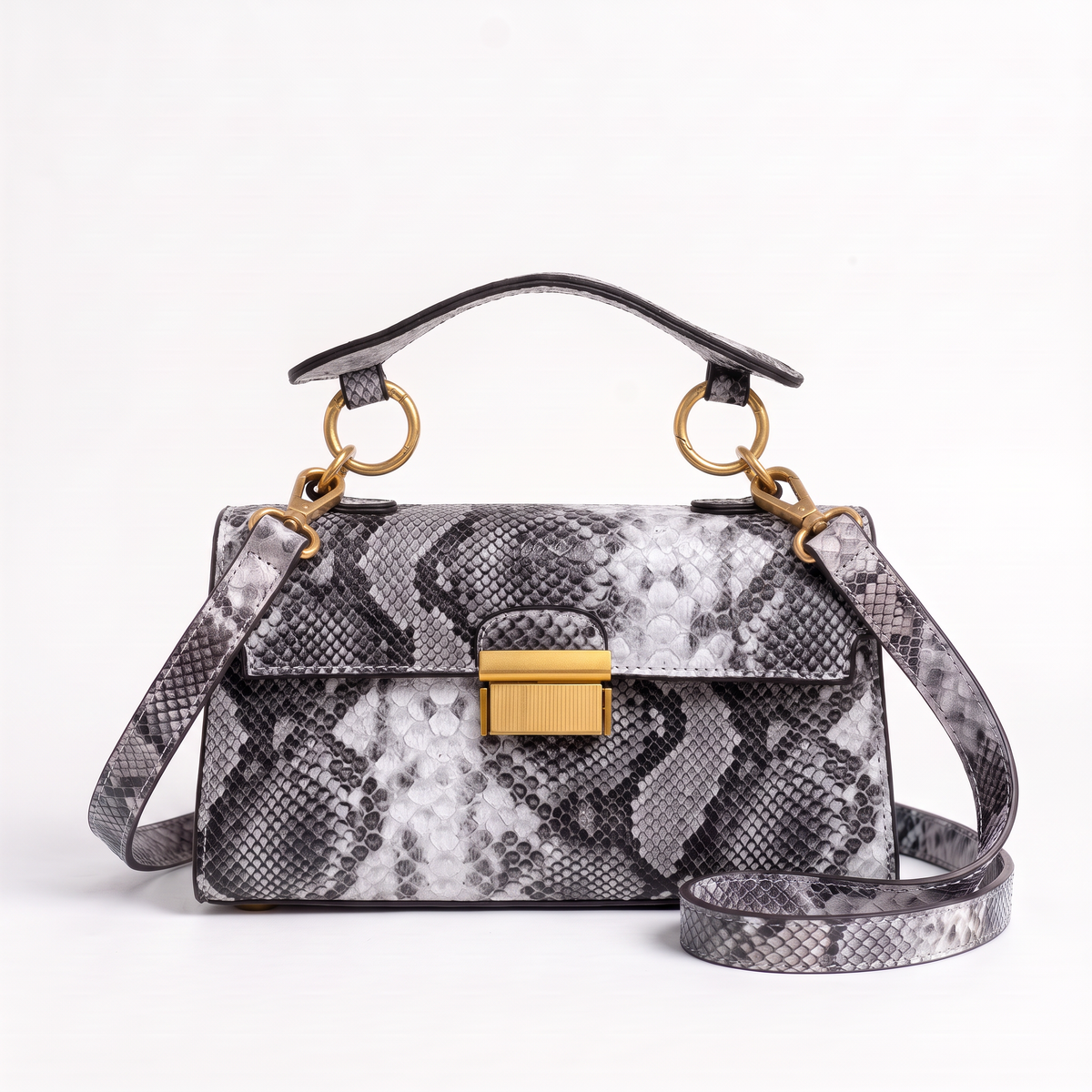 Solvaya crossbodytas met slangenprint