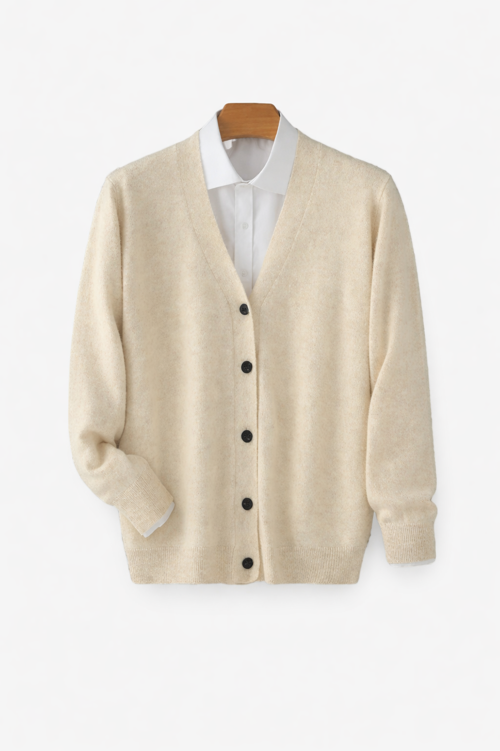 Men’s V Neck Knit Cardigan Sweater Button Front