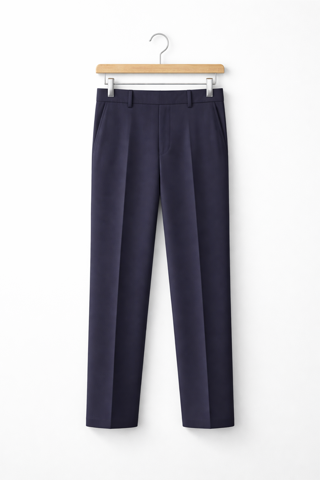 Straight Fit Stretch Tailored Dress Trousers