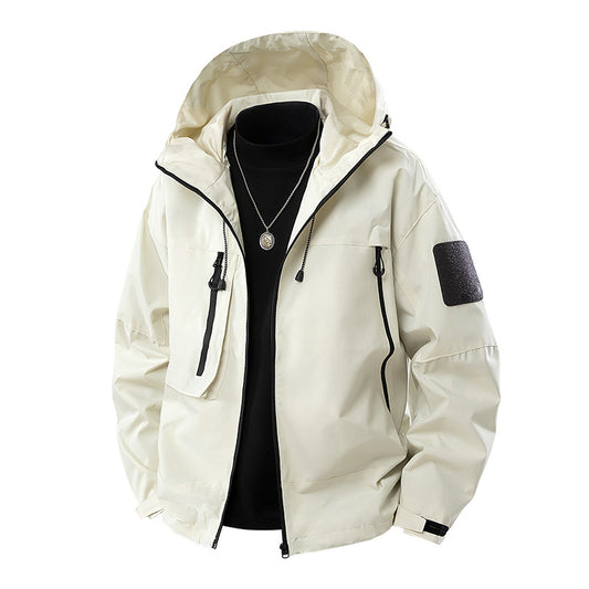 Men’s Hooded Shell Streetwear Jacket