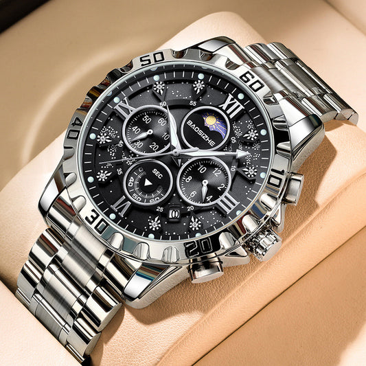Men’s Celestial Chronograph Steel Watch