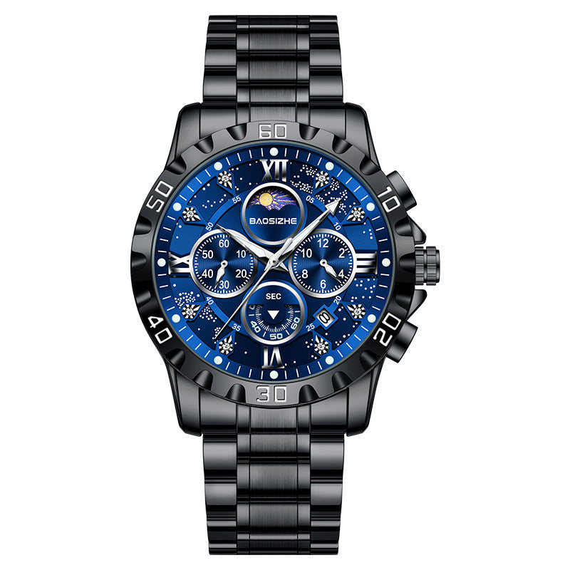 Men’s Celestial Chronograph Steel Watch