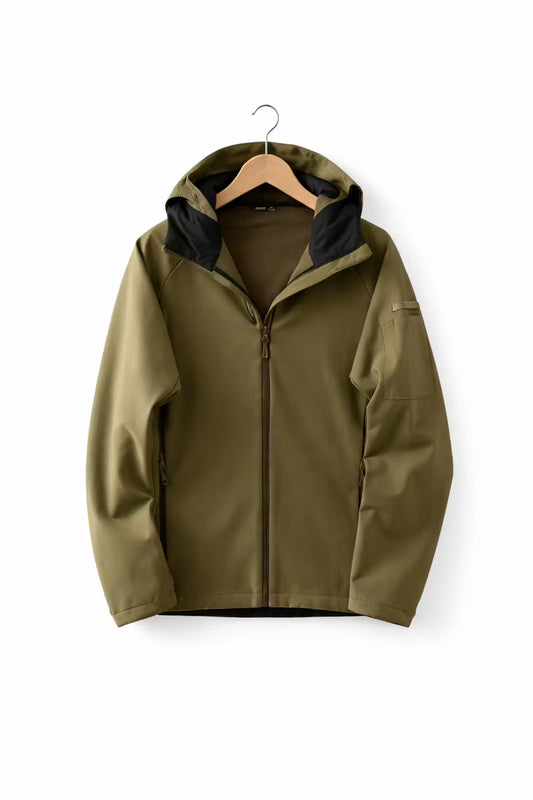 Softshell windbreaker met fleece voering