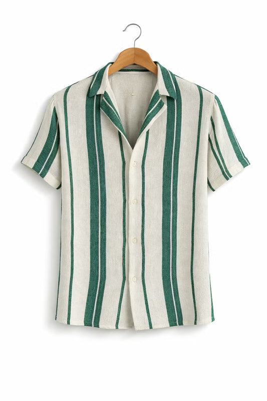 Amalfi Textured Stripe Woven Shirt