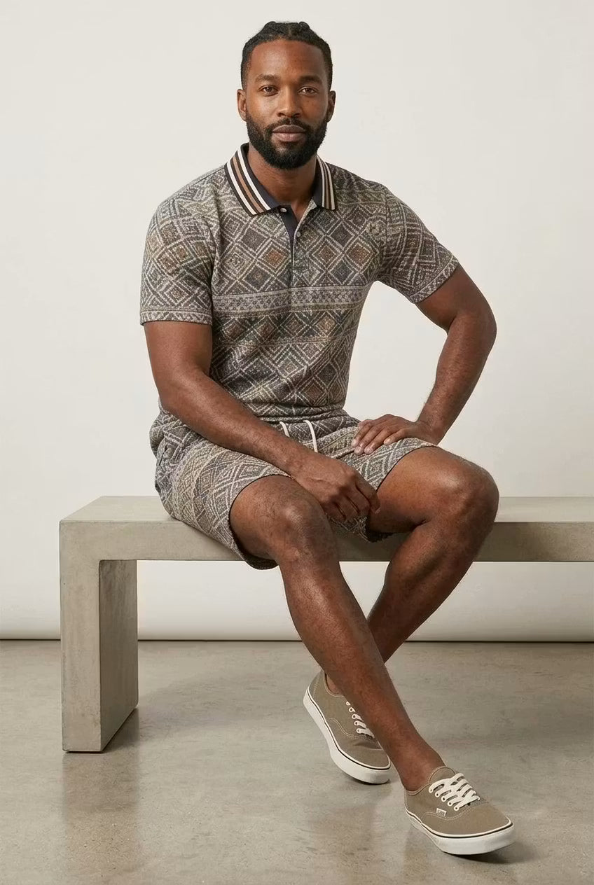Santorini Mosaic Polo Set