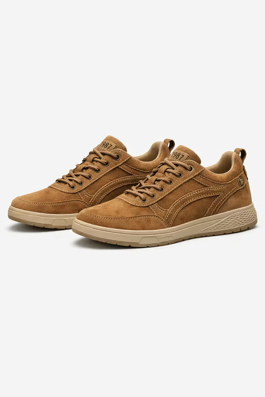 Heritage suède paneel sneakers