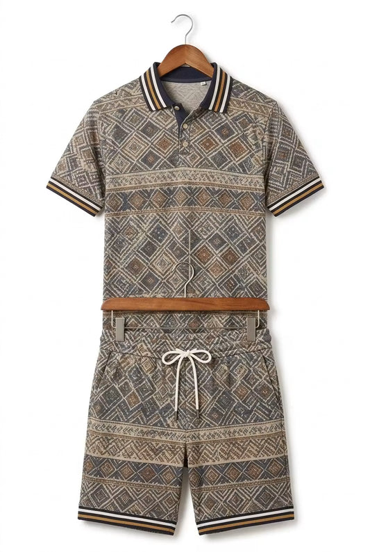 Santorini Mosaic Polo Set
