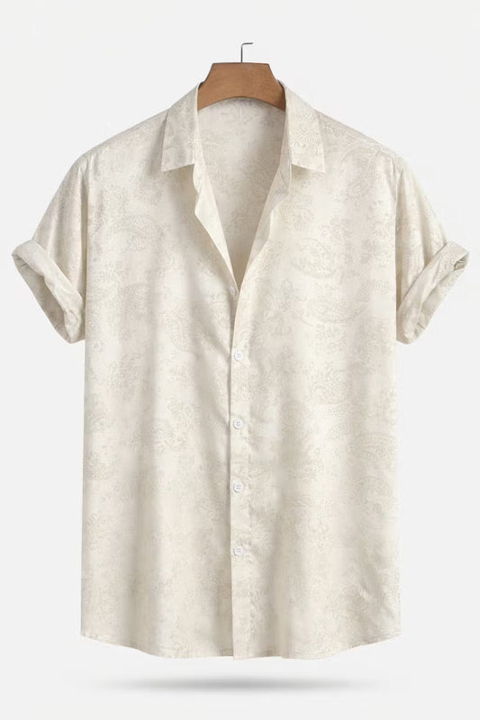 Paisley jacquard overhemd