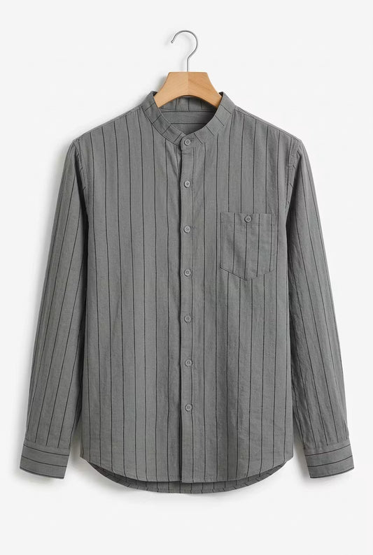 Camisa cuello mao rayas