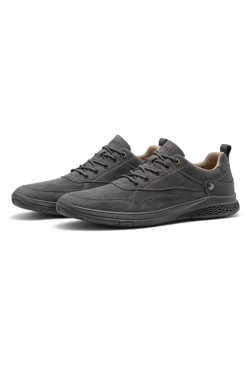 Heritage Suede Panel Lace-Up Sneakers