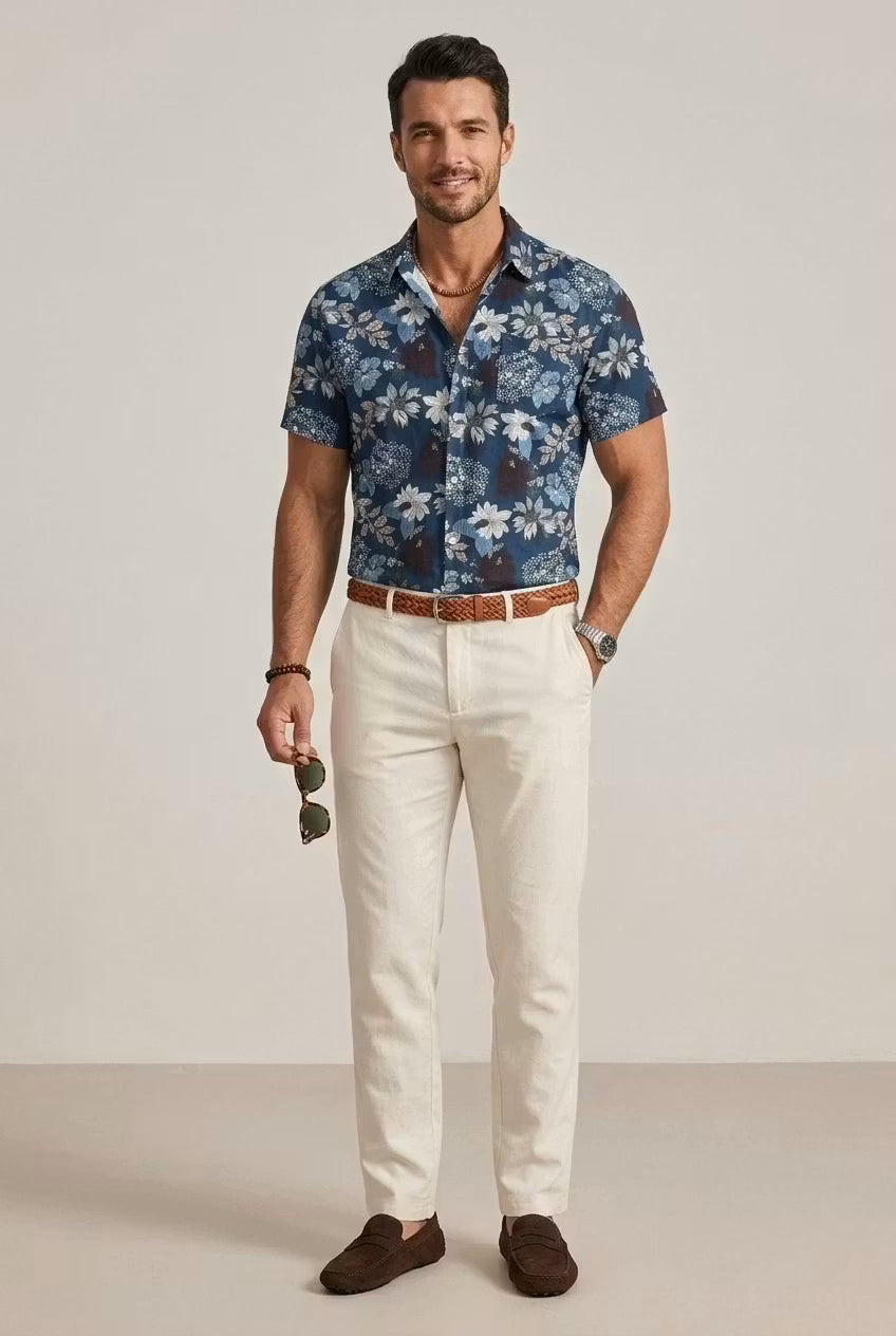 The Bluewater Floral Resort Shirt
