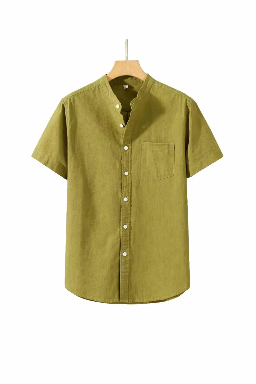 Men’s Cotton Home Short Sleeve Button Shirt