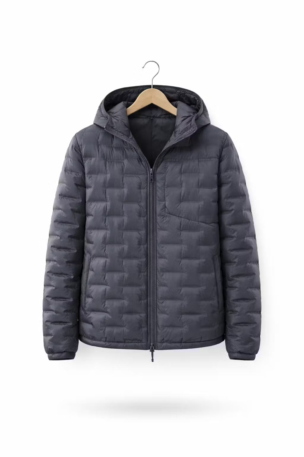 Midnight Alpine Quilted Hooded Jacket