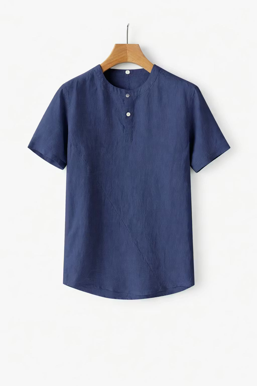 Men’s Linen Home Henley Shirt
