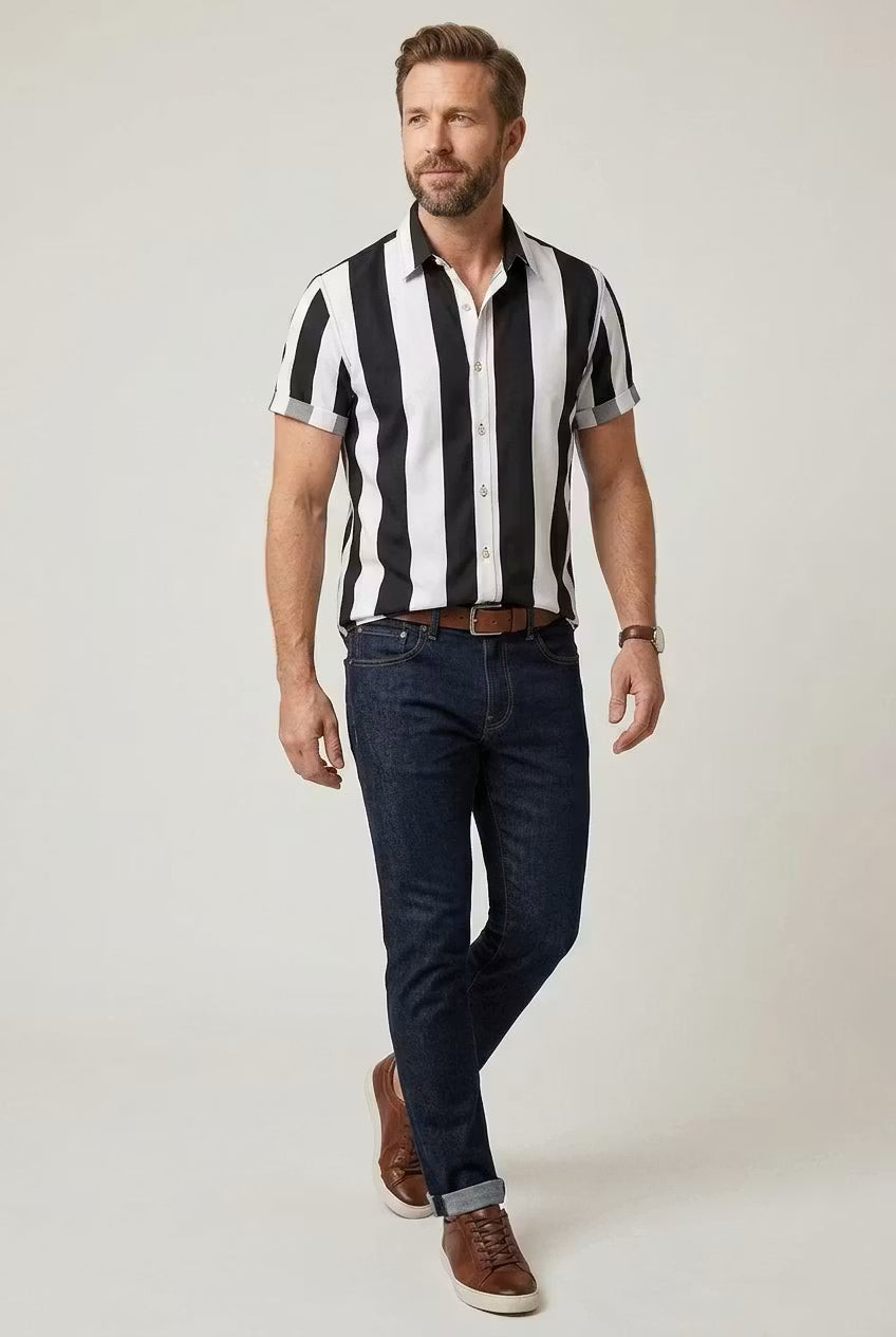 Monroe Stripe Resort Shirt