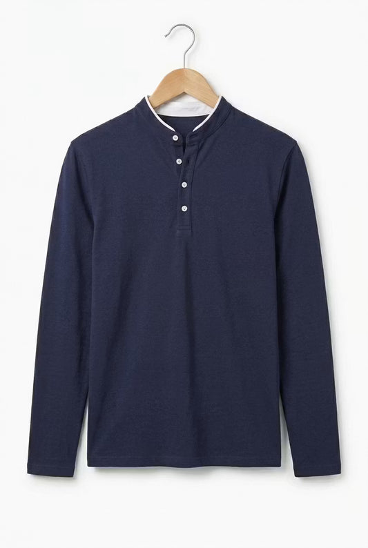 Northshore henley met Mao-kraag