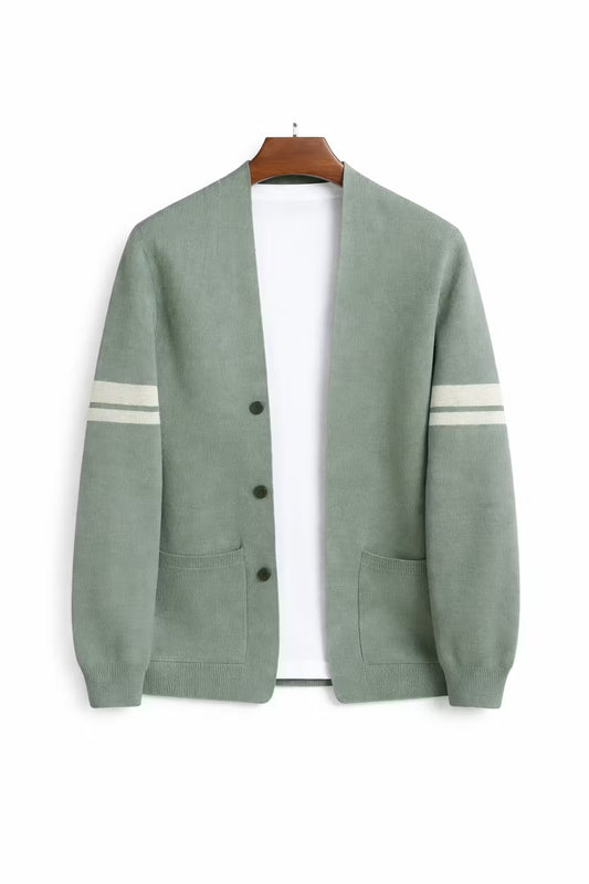 Open Knit Button Front Cardigan Sweater