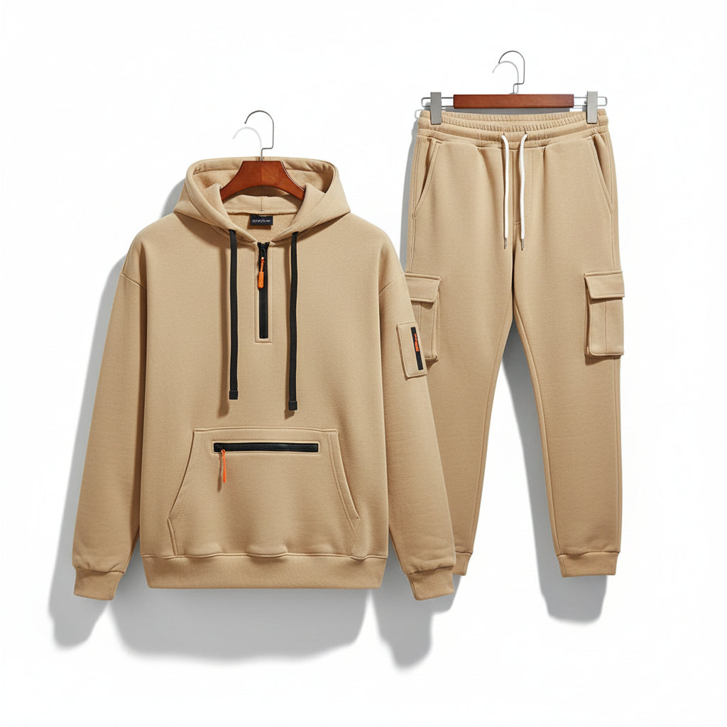 Utility Zip Hoodie Set
