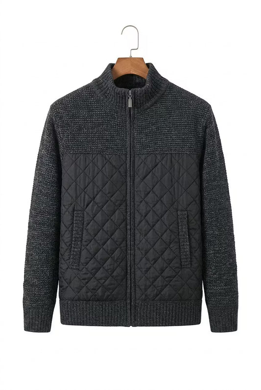 Northpoint Quilted Zip Cardigan