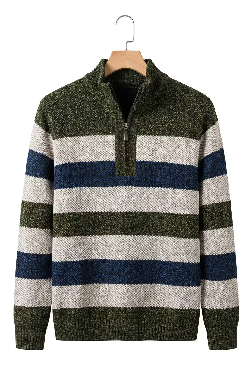 North Shore Stripe Quarter Zip