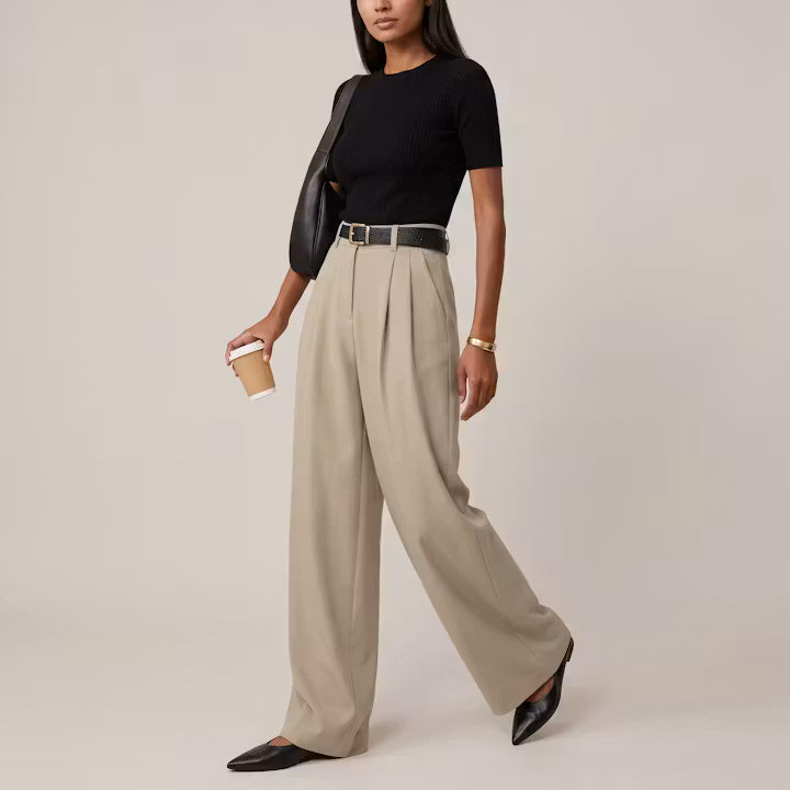 Alder High-Rise Wide-Leg Trousers
