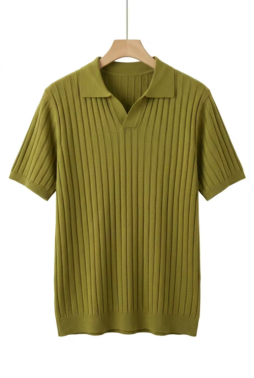 Harbour Line Ribbed Knit Polo