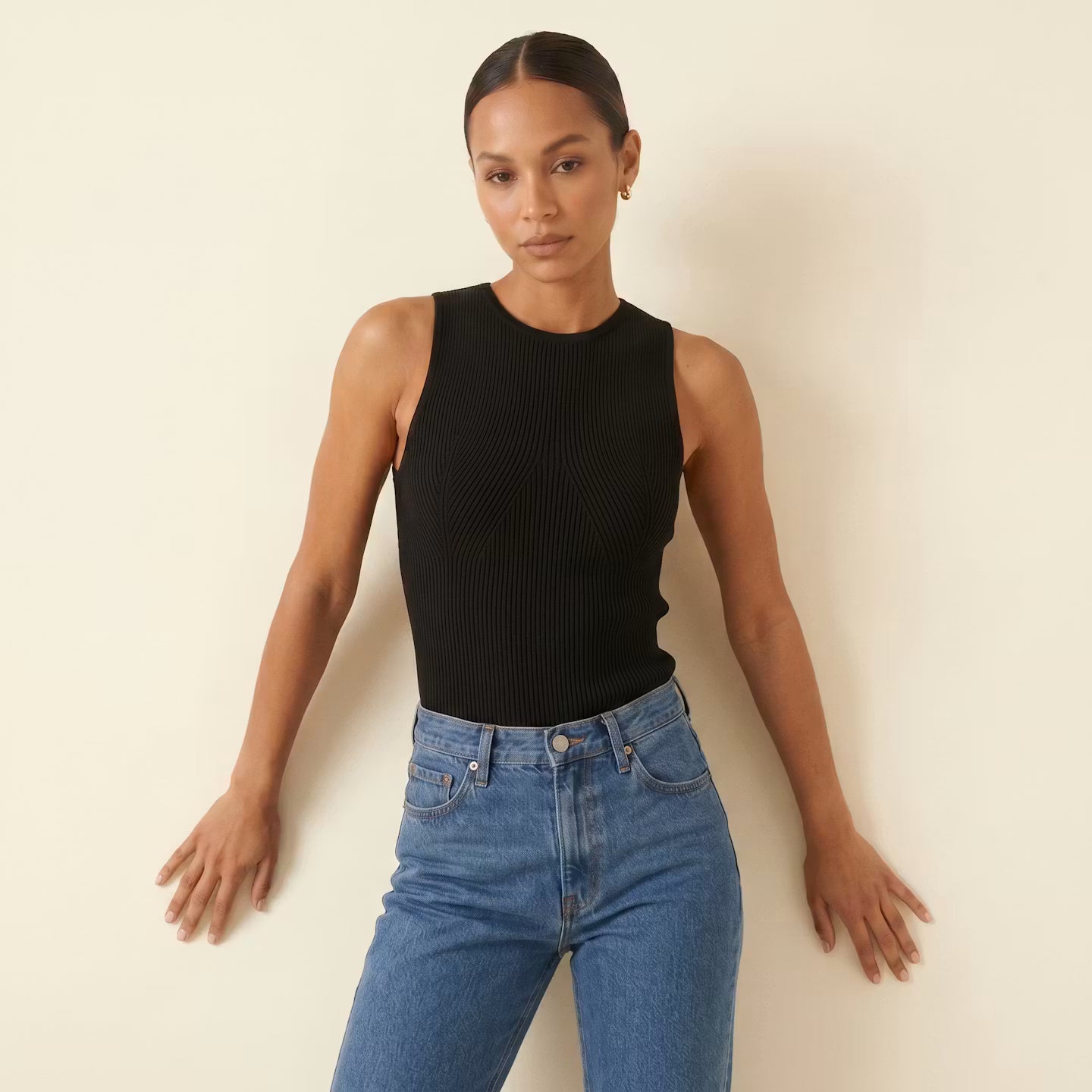 Camille Ribbed Knit Tank
