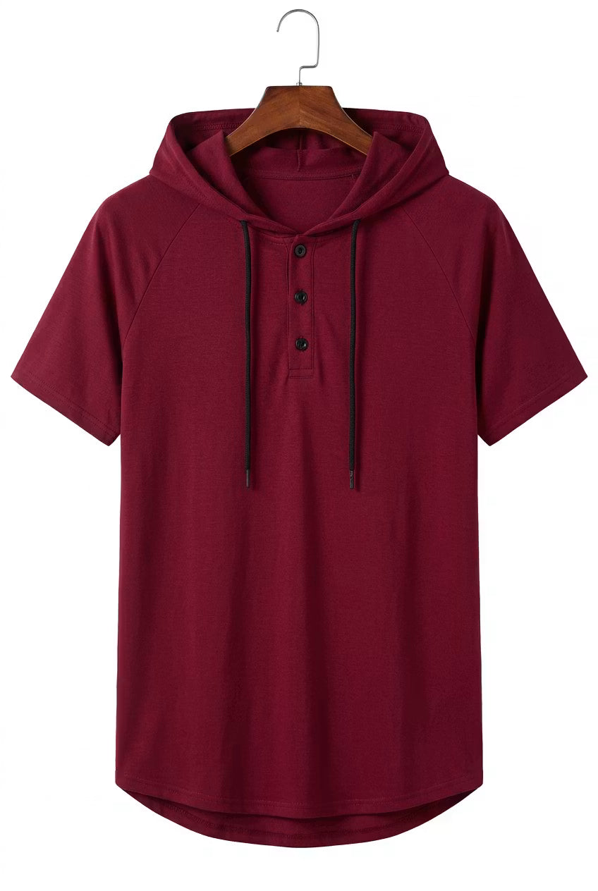 Crestline Hooded Henley Tee