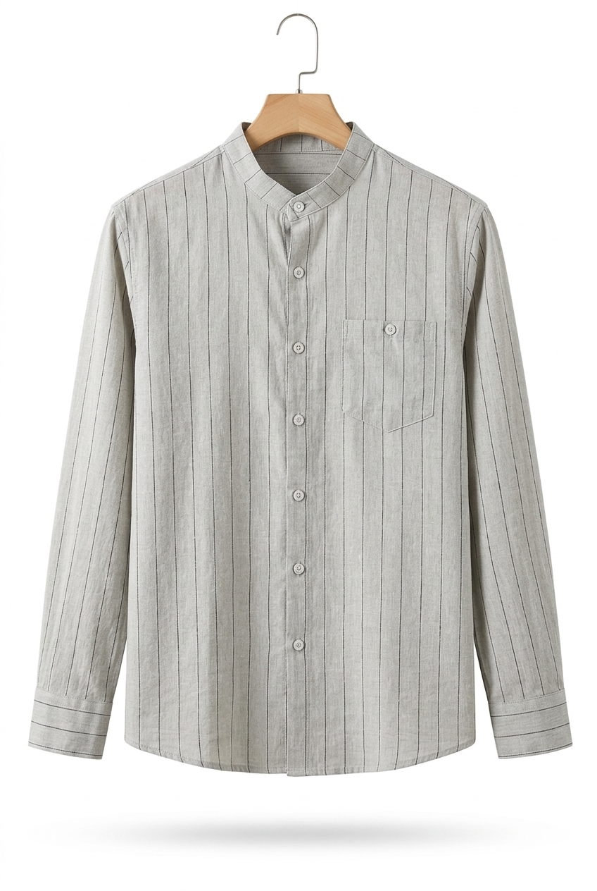 Stripe Grandad Shirt