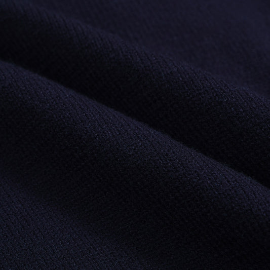 Retro Knit Contrast Cardigan – Button Front Sweater