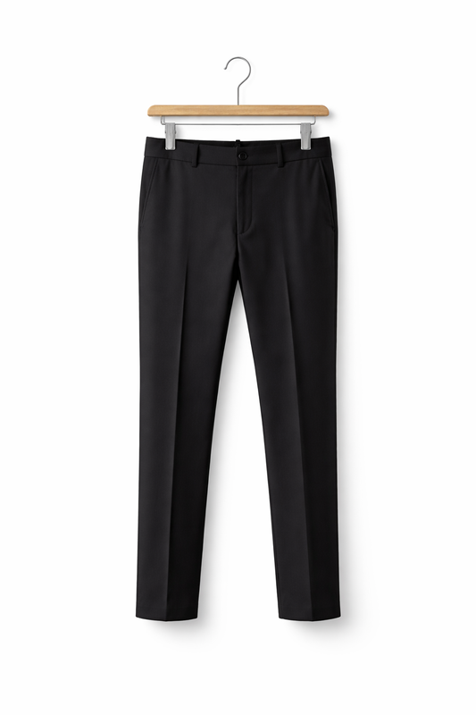 Tailored Straight-Leg Dress Trousers