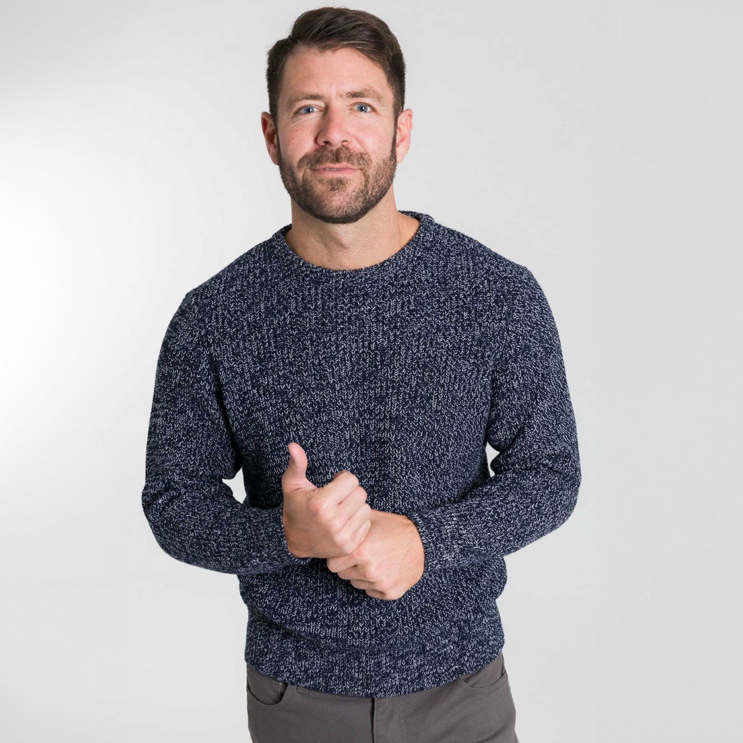 Textured Knit Crew Pullover