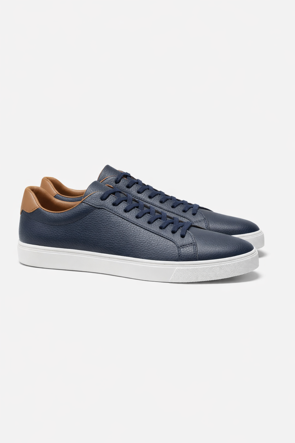 Textured Low-Top Lace-Up Sneakers
