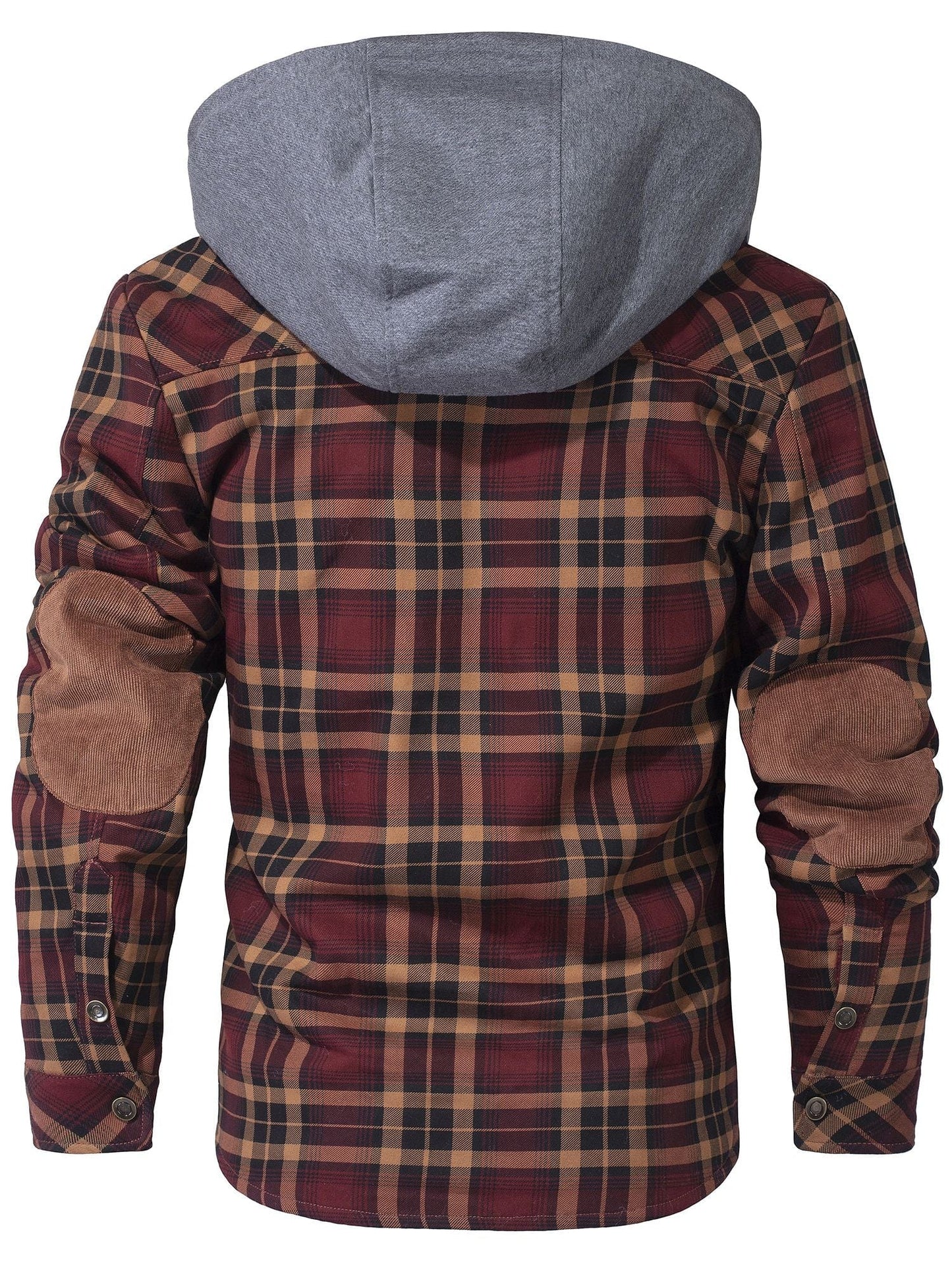 Ridge Lined Hooded Plaid Jacket