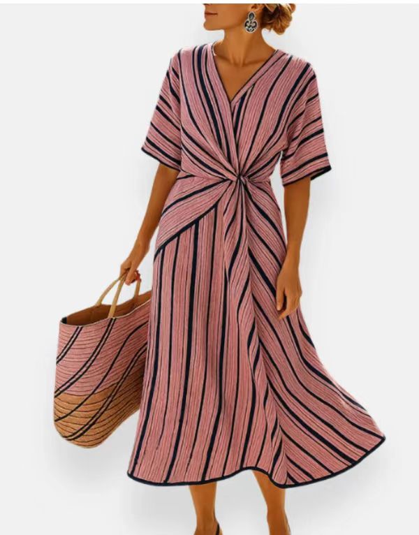 Santorini Coast Maxi Dress