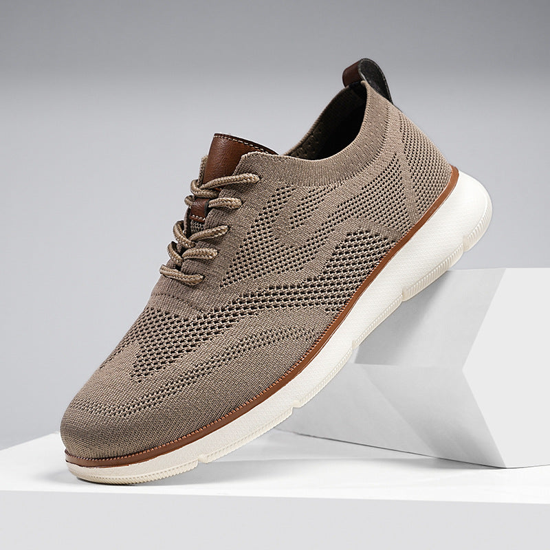 Men’s Knit Oxford-Style Mesh Sneaker