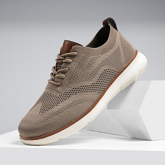 Men’s Knit Oxford-Style Mesh Sneaker