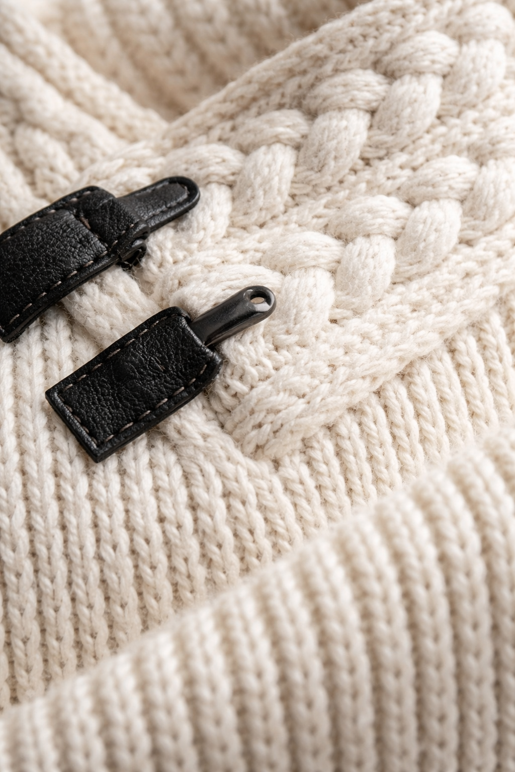 Arden Ridge Ribbed Toggle Knit Sweater