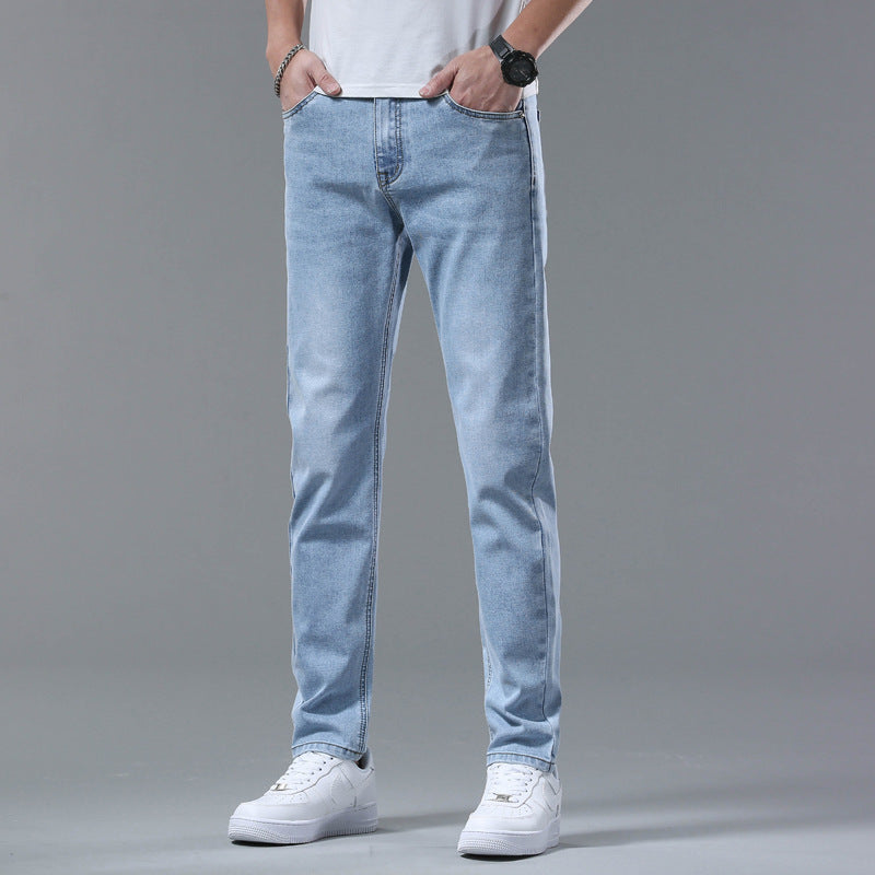 Men’s Light Wash Straight Fit Denim Jeans