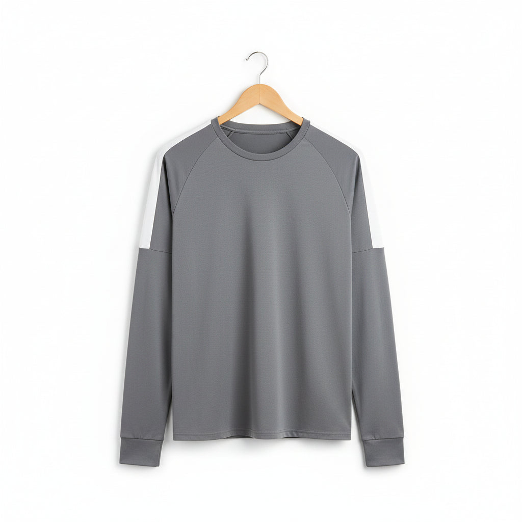 Men’s Long Sleeve Athletic Top With Raglan Sleeves