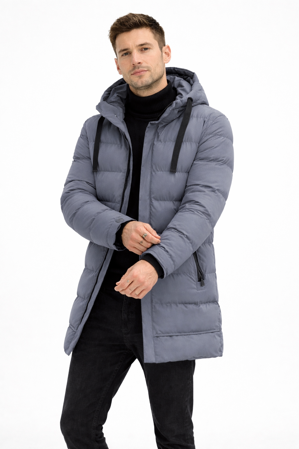 Long Men's Puffer Jacket