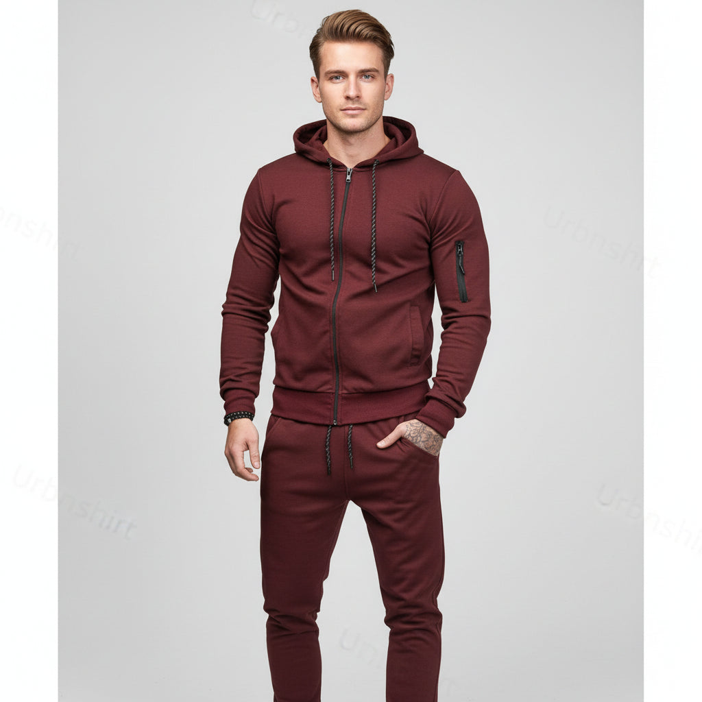 Structured Zip Hoodie Set