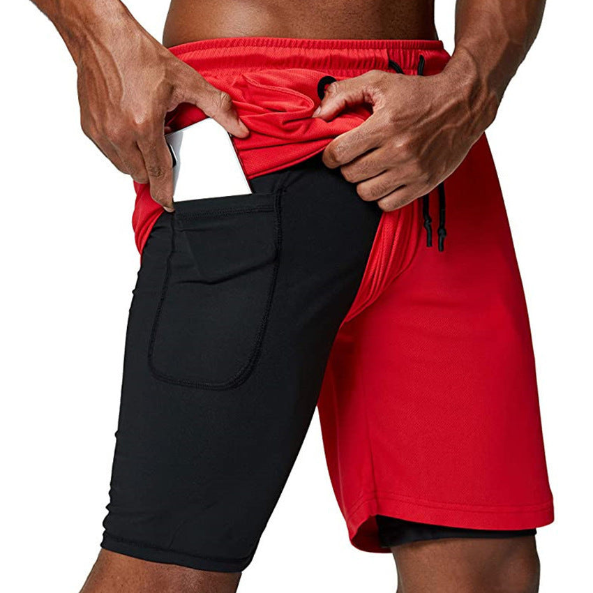 Compression Double Layer Running Shorts